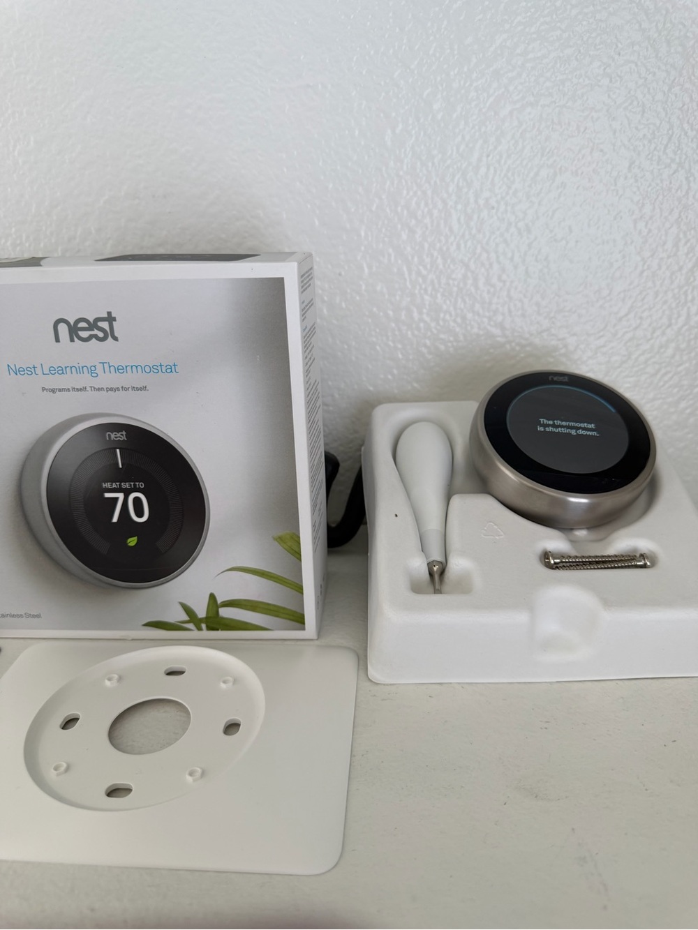Nest 3rd Generation Programmable Wi-Fi Smart Learning Thermostat - White